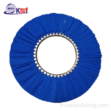 Wholesale polissage de la roue de roue en tissu d&#39;airflow bleu